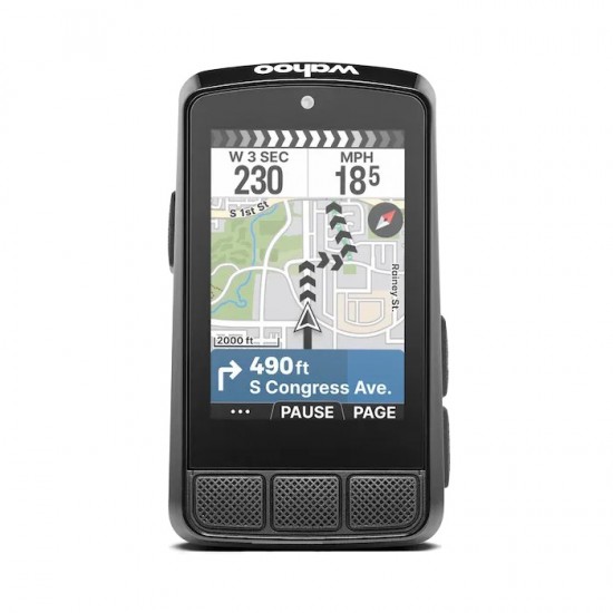 Ciclocomputador Wahoo ELEMNT BOLT V3 montado en una bicicleta